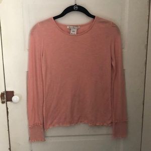 Long sleeve pink shirt